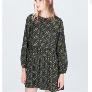 Zara Trafaluc paisley print boho dress